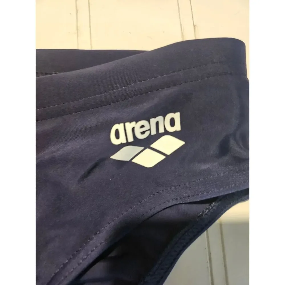 Arena Dynamo Brief Men's Navy Competition Swim Briefs Size 34 NWT